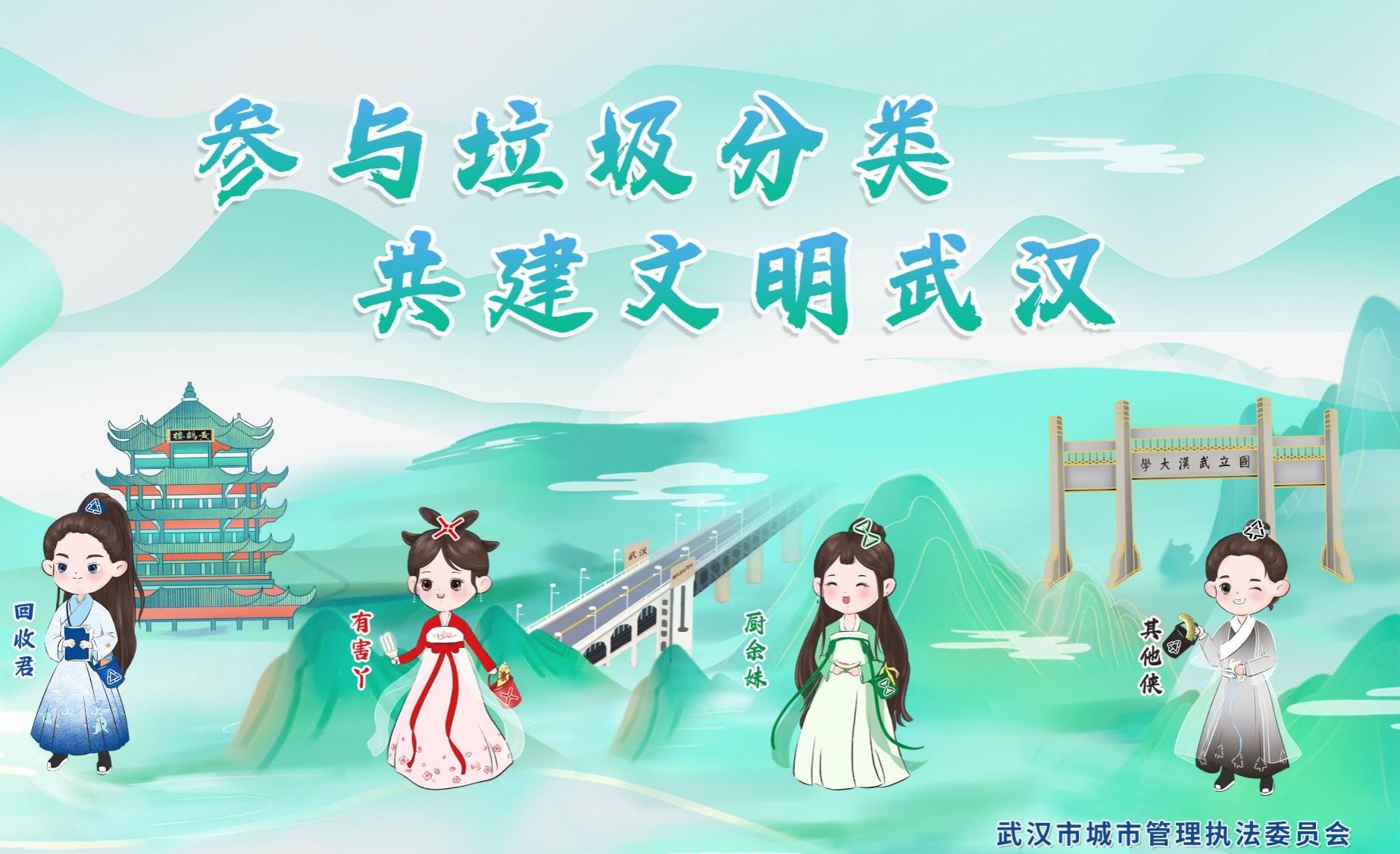 垃圾分一分，环境美十分！